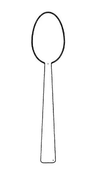 Cuchara para colorear - Imagui