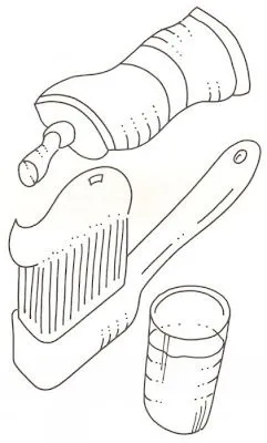 Utiles de aseo personal para colorear - Imagui