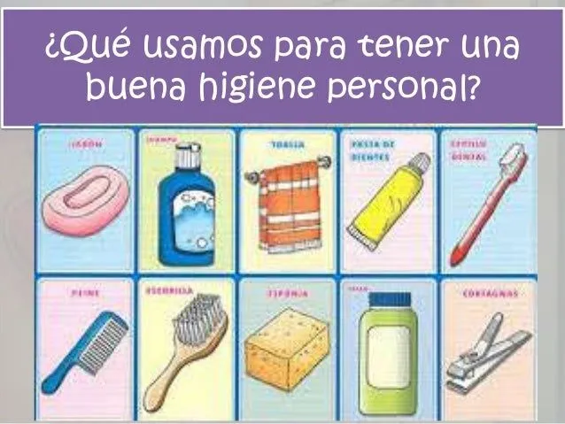 Utiles de aseo para niños - Imagui