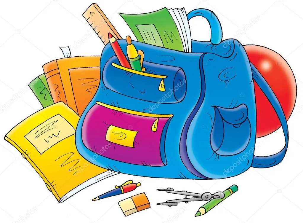 útiles escolares alrededor de una mochila — Foto stock © AlexBannykh # útiles escolares alrededor de una mochila — Foto stock © AlexBannykh #