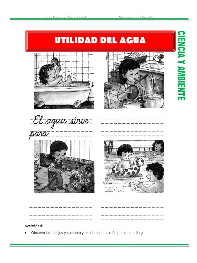 Utilidad Del Agua para Primaria | PDF
