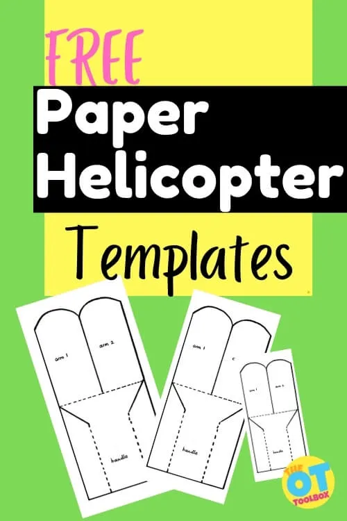 Utilizar un helicóptero de papel como herramienta terapéutica - The OT Toolbox Utilizar un helicóptero de papel como herramienta terapéutica - The OT Toolbox
