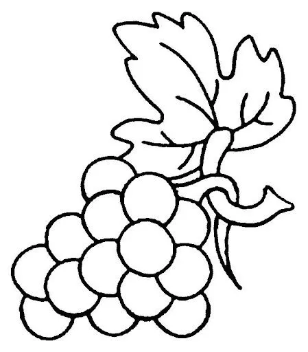 Hoja de parra para colorear - Imagui