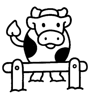 Vaca para colorear