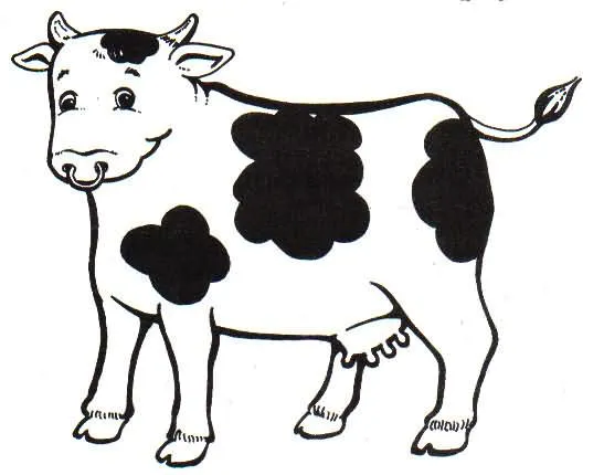 Cara de vaca para colorear - Imagui