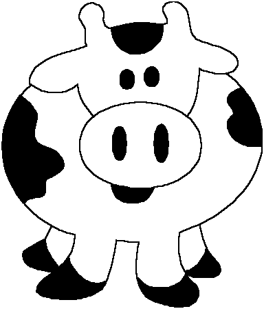 Vaca para dibujar - Imagui