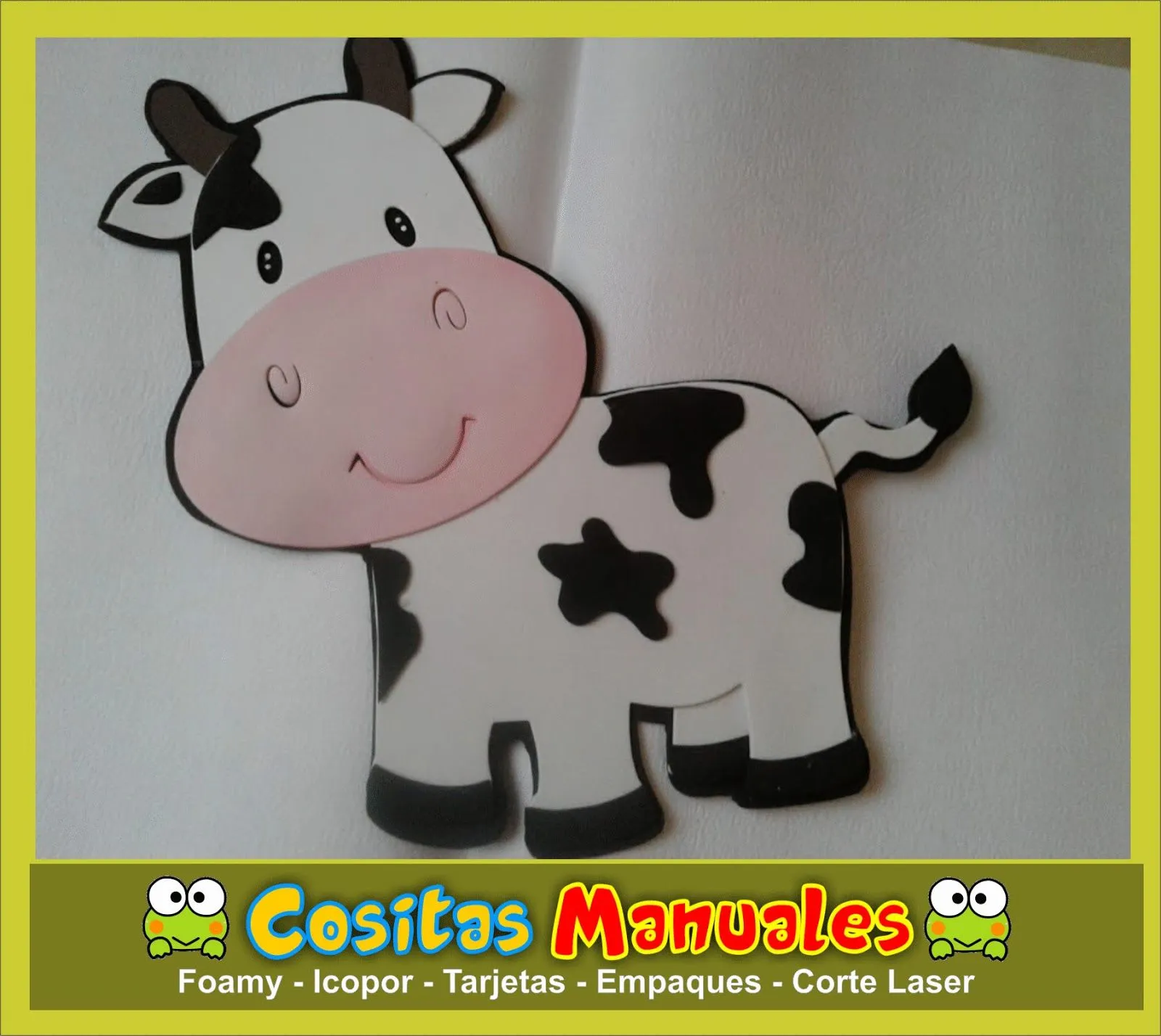 Vaca Elaborada en foamy - Lili Daza Diseño