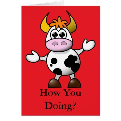 Vaca feliz del el día de San Valentín de la Tarjeta De ... Vaca feliz del el día de San Valentín de la Tarjeta De ...