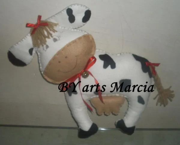 Vaca de feltro - Loja de marniartes