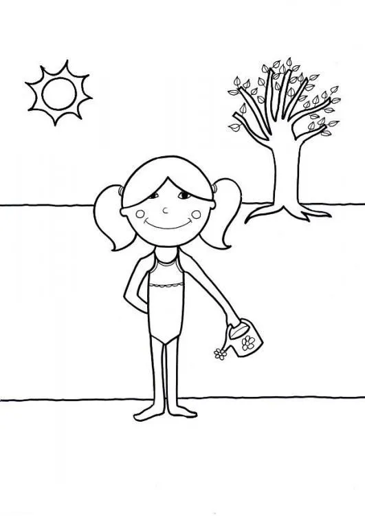 Mis vacaciones para colorear - Imagui