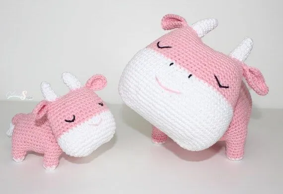 Vacas amigurumiAmigurumi crochet muñeco peluche por ArteSesa