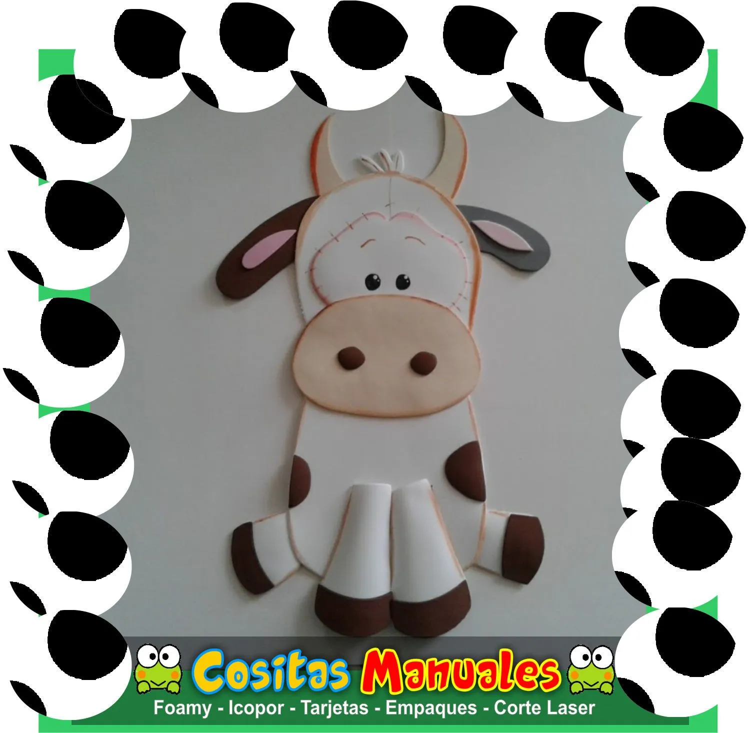 Vacas Caricatura en Foami - Lili Daza Diseño