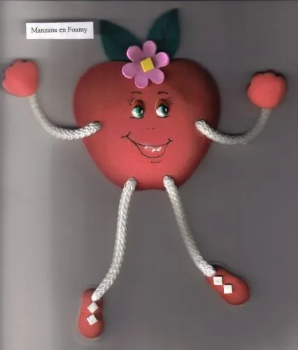 Como hacer manzanas con fomi - Imagui