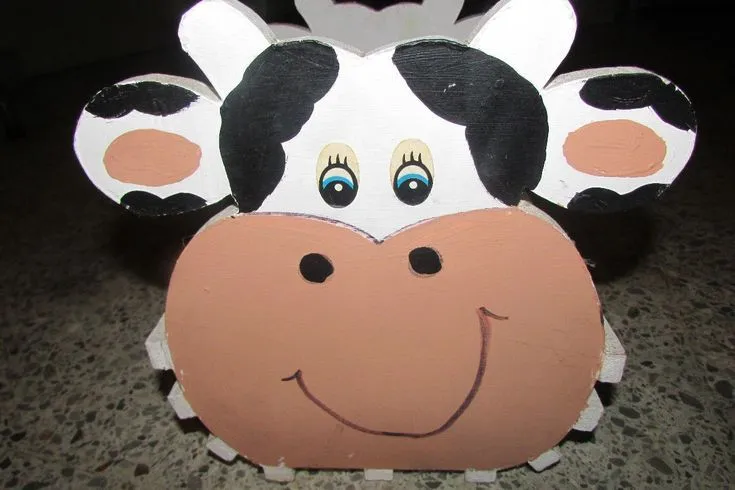 vacas en madera on Pinterest | Cute Cows, Paper Towel Holders and ...
