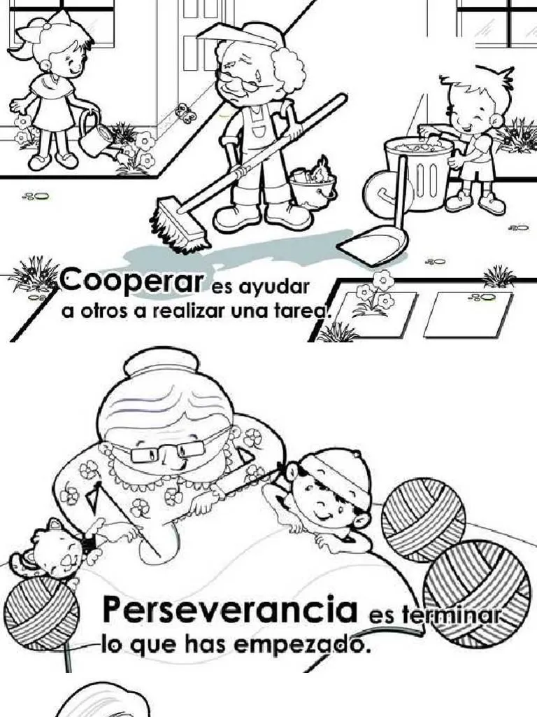 Los Valores Dibujos para Colorear PDF | PDF Los Valores Dibujos para Colorear PDF | PDF