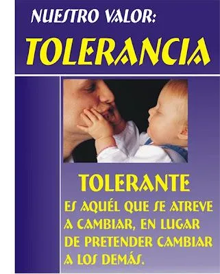 Valores para la Vida: Valor Tolerancia