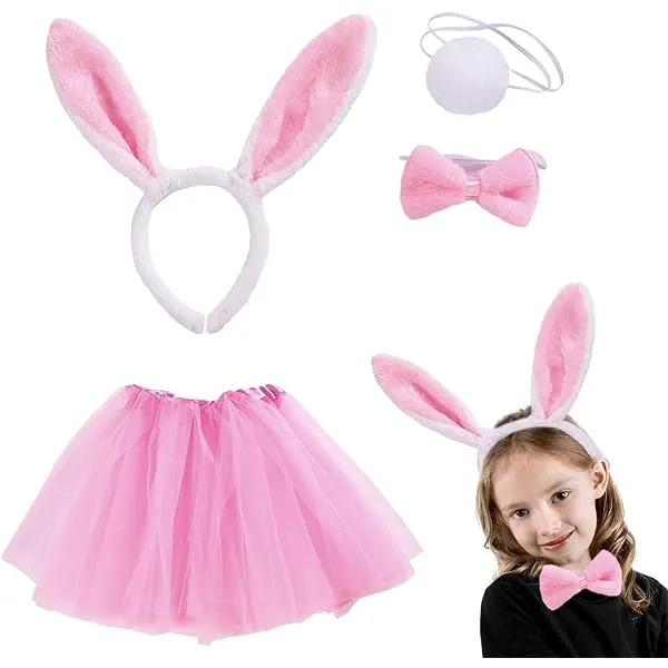 vamei Disfraz Conejo Niña Falda Tutu Rosa con Diadema de Orejas de Conejo Nariz Cola Pajarita Guantes Disfraz Conejita Niña Disfraces para Niños Niñas 3 4 5 6 Años Fiesta de Pascua vamei Disfraz Conejo Niña Falda Tutu Rosa con Diadema de Orejas de Conejo Nariz Cola Pajarita Guantes Disfraz Conejita Niña Disfraces para Niños Niñas 3 4 5 6 Años Fiesta de Pascua