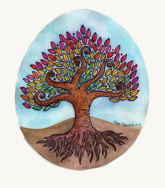 Angie Vanessita // Diseña!: Árbol de colores Angie Vanessita // Diseña!: Árbol de colores