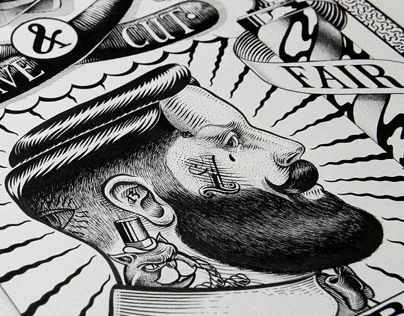 Vanity fair barber shop on Behance
