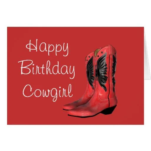 La vaquera del feliz cumpleaños patea la tarjeta | Zazzle La vaquera del feliz cumpleaños patea la tarjeta | Zazzle