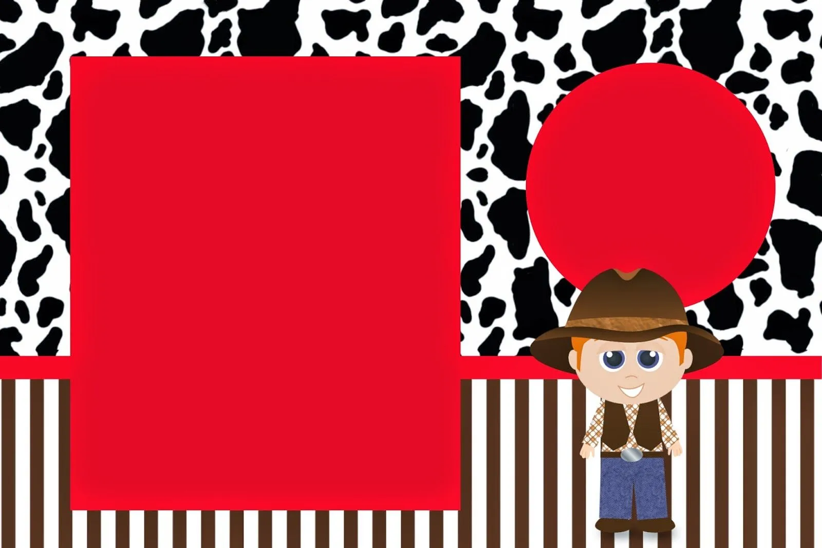 Vaquero: Invitaciones para Imprimir Gratis. | Ideas y material ...