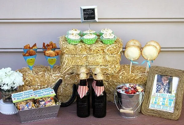 Vaqueros: decoración de mesa de postres y de invitados. | Ideas y ...