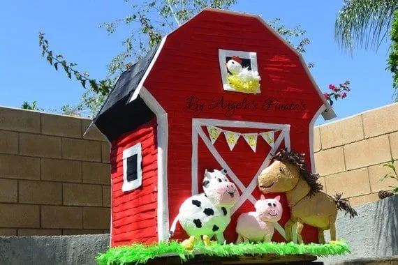 Farm Birthday Custom Pinata Custom Barnyard by angelaspinatas Farm Birthday Custom Pinata Custom Barnyard by angelaspinatas