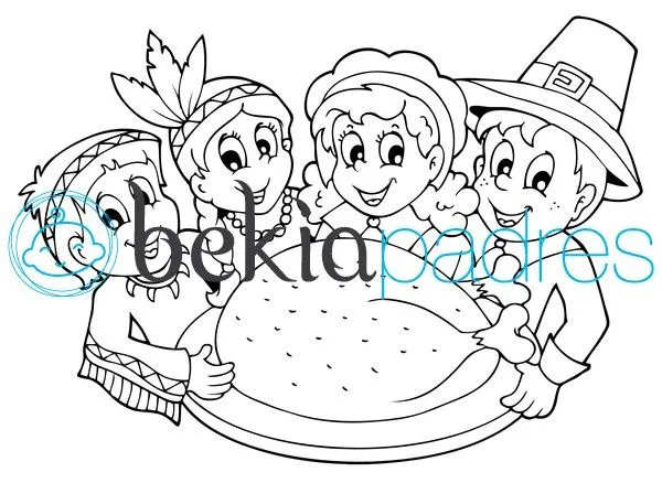 Pavo de acción de gracias: dibujo para colorear Pavo de acción de gracias: dibujo para colorear