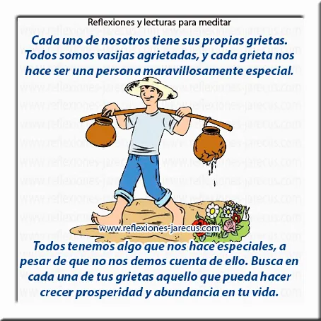 La vasija agrietada | Reflexiones y Lecturas para Meditar La vasija agrietada | Reflexiones y Lecturas para Meditar