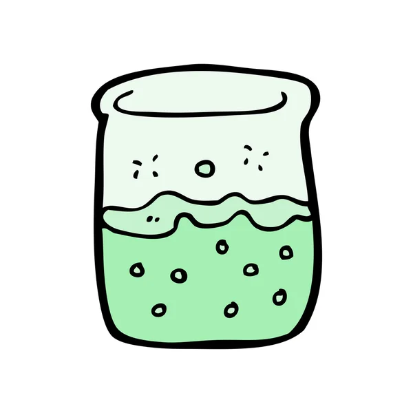vaso de precipitados de dibujos animados ciencia — Vector stock ...