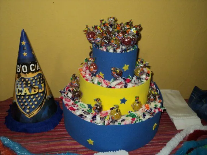 VE Y NE SOUVENIRS-EVENTOS: CUMPLE DE BOCA: torre de golosinas ...