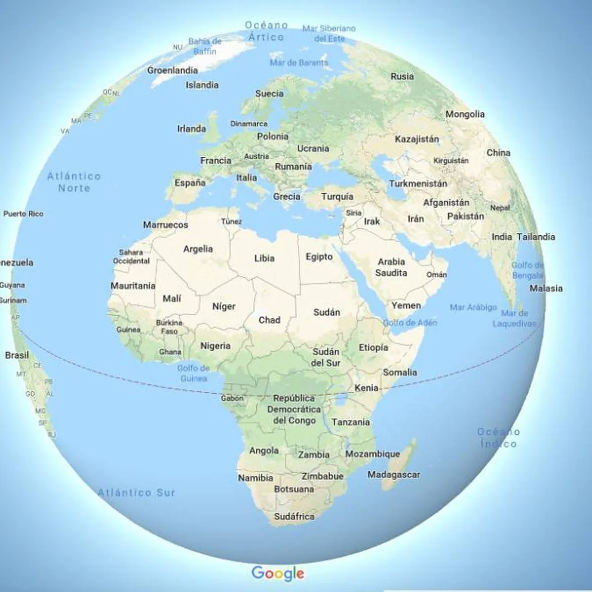 Así se ve ahora la Tierra en Google Maps: adiós planisferio', hola globo - Meristation Así se ve ahora la Tierra en Google Maps: adiós planisferio', hola globo - Meristation