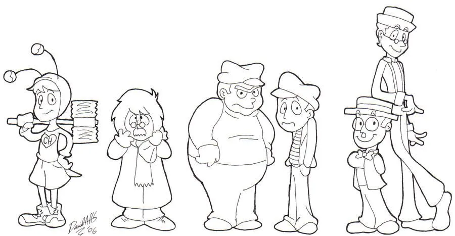 La vecindad del Chavo del Ocho para colorear - Imagui