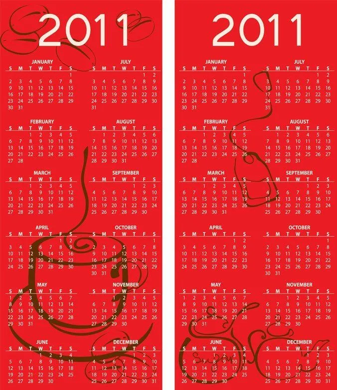Vector de 2011 Vector Calendar para Descargar Gratis | FreeImages Vector de 2011 Vector Calendar para Descargar Gratis | FreeImages