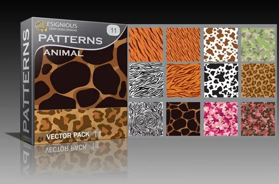 Animal print, tribal and tech vector packs + t-shirts | Pixel 77