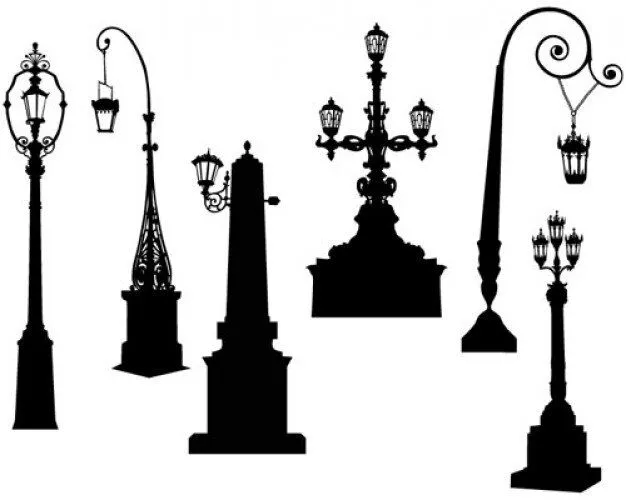 Vector de archivo farola la calle camino del poste de luz ... Vector de archivo farola la calle camino del poste de luz ...