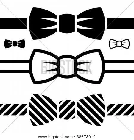 vector bow tie black symbols Stock Vector &amp; Stock Photos | Bigstock