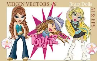 Vector clipart: Bratz Dolls | HeroTurko.Net