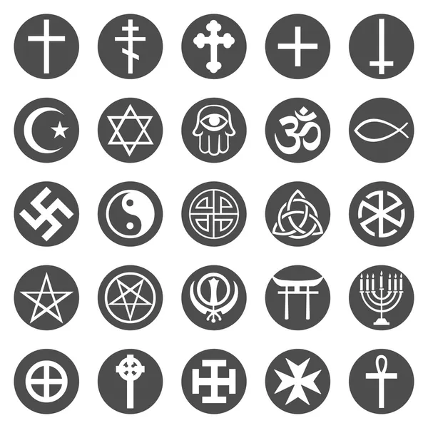 Vector conjunto de símbolos religiosos — Vector stock © nikiteev ... Vector conjunto de símbolos religiosos — Vector stock © nikiteev ...