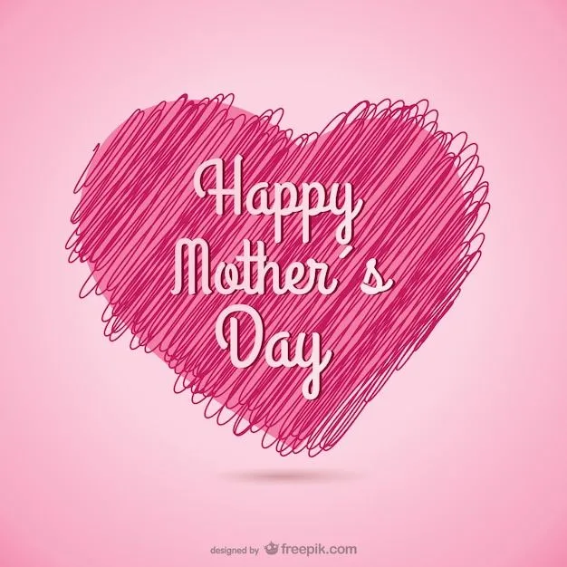 Vector con corazón para el día de la madre | Descargar Vectores gratis Vector con corazón para el día de la madre | Descargar Vectores gratis
