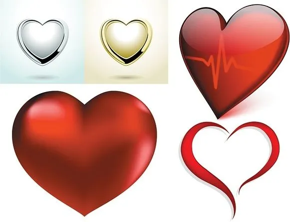 Un vector de unos pocos corazón rojo Vector del corazón - vectores ... Un vector de unos pocos corazón rojo Vector del corazón - vectores ...