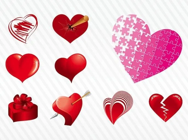Diferentes vector corazones | Descargar Vectores gratis Diferentes vector corazones | Descargar Vectores gratis