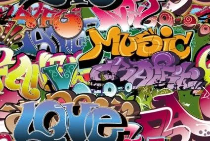 Vector De Diseño Hermoso Graffiti Font-Vector Misc-vector Libre ... Vector De Diseño Hermoso Graffiti Font-Vector Misc-vector Libre ...