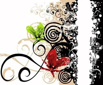 Vector Estampa Floral Vector floral - Vector livre para download ...