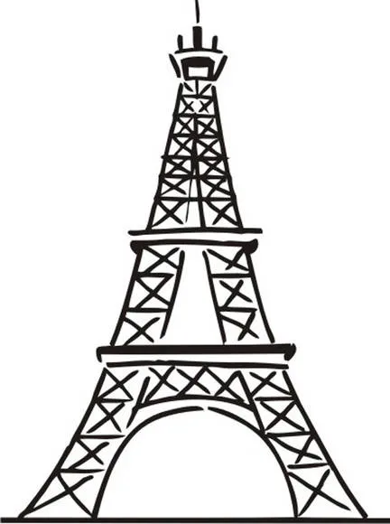 Dibujos de torre eiffel para colorear - Imagui