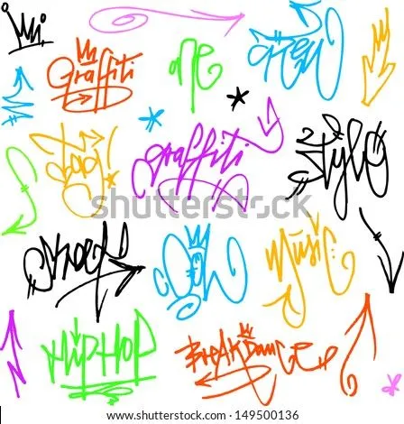 Vector Graffiti Tags - Writing - 149500136 : Shutterstock Vector Graffiti Tags - Writing - 149500136 : Shutterstock