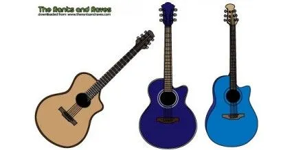 Vector De Guitarras Acústicas-Vector Misc-vector Libre Descarga ...