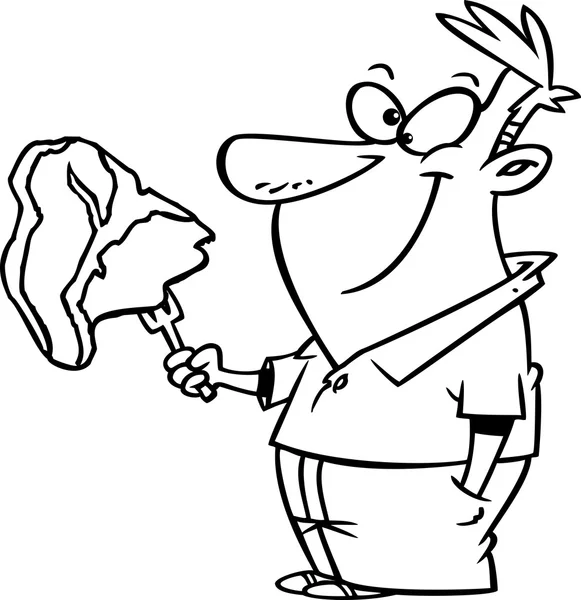Vector de un hombre feliz de dibujos animados sosteniendo un ... Vector de un hombre feliz de dibujos animados sosteniendo un ...