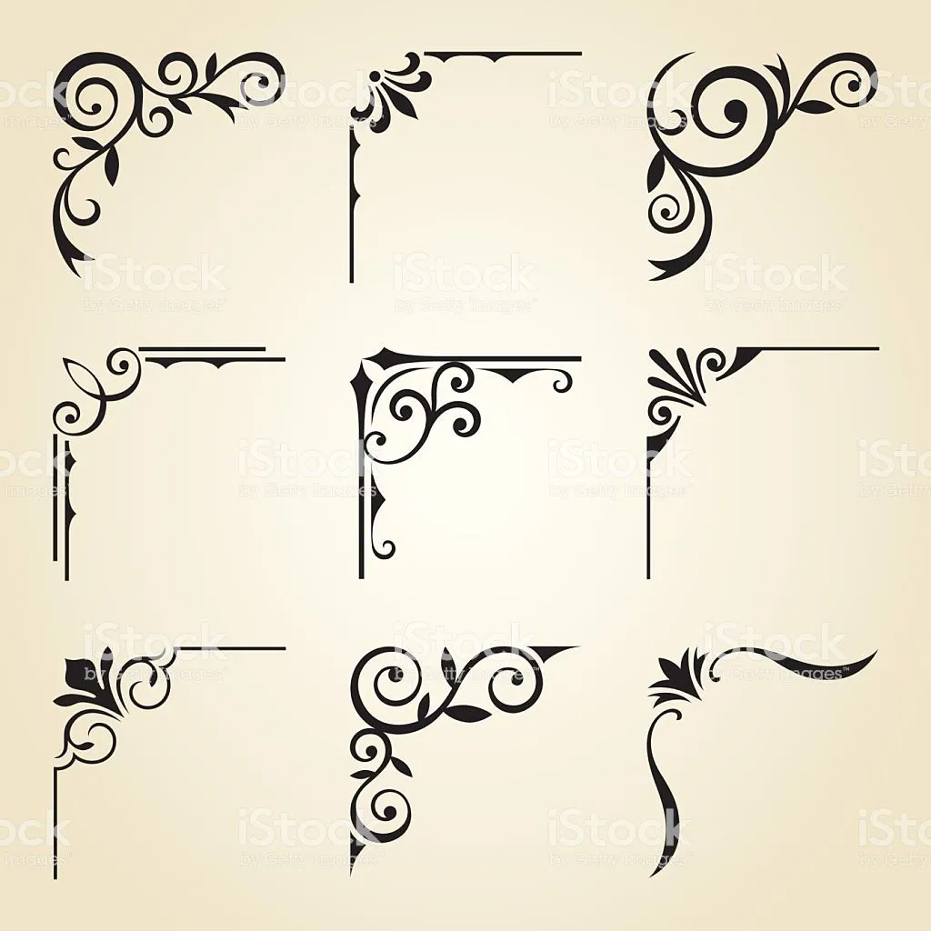 Vector illustration of decorative corner frame set. | Grecas decorativas, Arte de madera ardiente, Manualidades Vector illustration of decorative corner frame set. | Grecas decorativas, Arte de madera ardiente, Manualidades