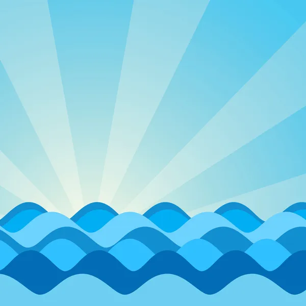 El vector de la imagen de las olas del mar — Vector stock ... El vector de la imagen de las olas del mar — Vector stock ...